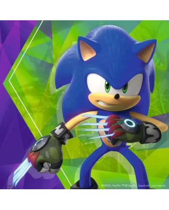 SONIC PRIME - Les aventures de Sonic - 3 Puzzle 49P - vue de dos