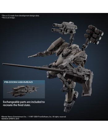 ARMORED CORE VI - RaD CC-2000 Orbiter Nightfall - Model Kit - vue de profil