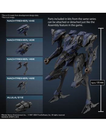 ARMORED CORE VI - Schneider Nachtreiher/40E Steel Haze - Model Kit - vue de face