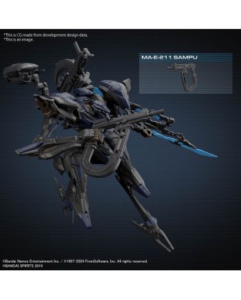 ARMORED CORE VI - Schneider Nachtreiher/40E Steel Haze - Model Kit - vue de profil