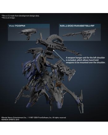 ARMORED CORE VI - Schneider Nachtreiher/40E Steel Haze - Model Kit - vue de dos
