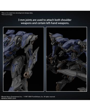 ARMORED CORE VI - Schneider Nachtreiher/40E Steel Haze - Model Kit - vue de detail