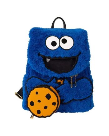 SESAME STREET - Cookie Monster - Mini Sac à Dos LoungeFly - vue de profil