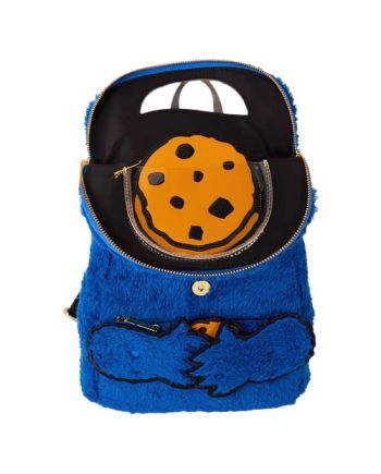 SESAME STREET - Cookie Monster - Mini Sac à Dos LoungeFly - vue de detail