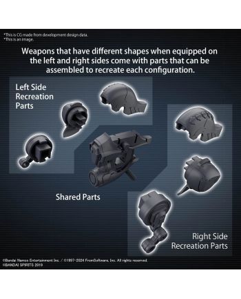 ARMORED CORE VI - 30MM Option Parts Set Weapon Set 01 - Model Kit - vue de dos