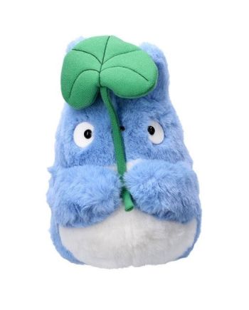 MON VOISIN TOTORO - Totoro Bleu avec feuille - Peluche Nakayoshi - vue principale