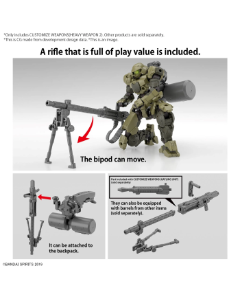 30MM - Customize Weapons (Heavy Weapon 2) - Model Kit - vue de detail