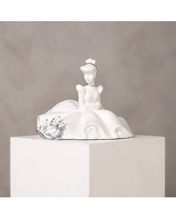 DISNEY - 'White&Silver' - Cendrillon - Tirelire - 14cm - vue principale