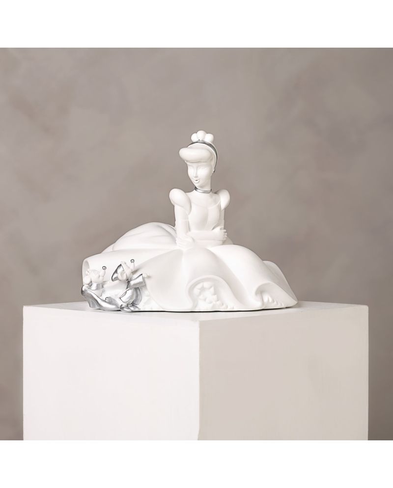 DISNEY - 'White&Silver' - Cendrillon - Tirelire - 14cm - vue principale