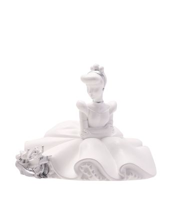 DISNEY - 'White&Silver' - Cendrillon - Tirelire - 14cm - vue de face