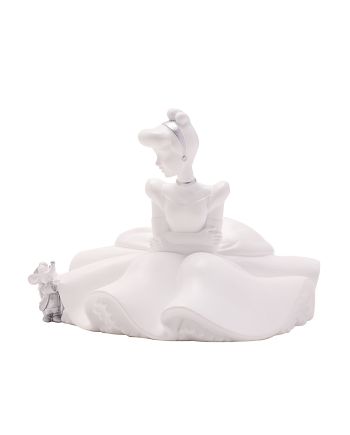 DISNEY - 'White&Silver' - Cendrillon - Tirelire - 14cm - vue de dos