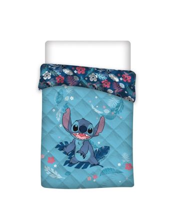 LILO & STITCH - Stitch "Bleu" - Couverture en Quilt 140x200cm - vue principale