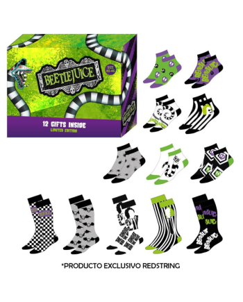 BEETLEJUICE - Gift Box - 12 Paires de Chaussettes (T 40-46) - vue principale