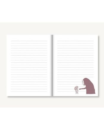 LE VOYAGE DE CHIHIRO - No Face - Carnet Feutrine 16.1x21.6x2.9cm - vue de dos