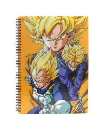 DRAGON BALL Z - Yellow - Notebook Effet Lenticulaire 3D - vue principale