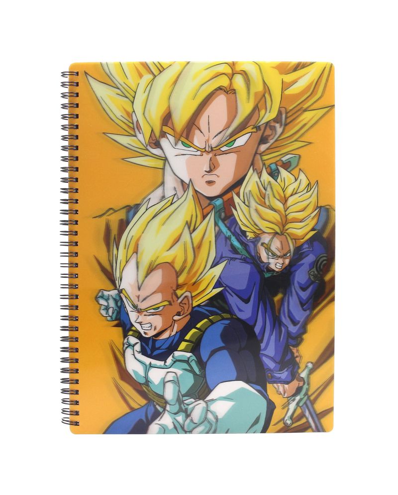 DRAGON BALL Z - Yellow - Notebook Effet Lenticulaire 3D - vue principale