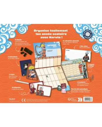 NARUTO - Le calendrier 2024/2025 - vue de face