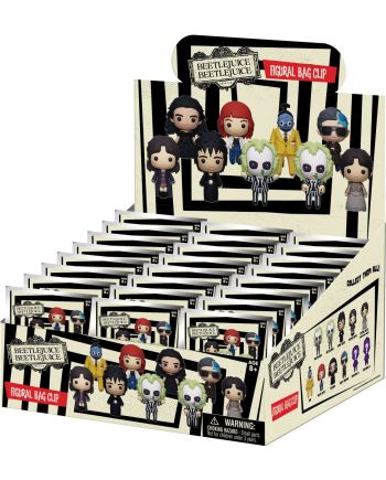Display Beetlejuice 2 Series 1 avec 24 Foam Bag Clip 3D