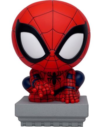 Tirelire Spider-Man accroupi 20cm Marvel Monogram - vue face