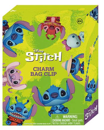 DISNEY - Stitch - Charm Bag Clip (Display 24 Pcs) - vue de profil