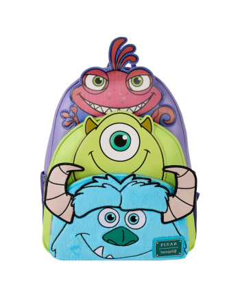 MONSTRE ET CIE - Bob, Sulley et Randall - Mini Sac à Dos LoungeFly - vue principale