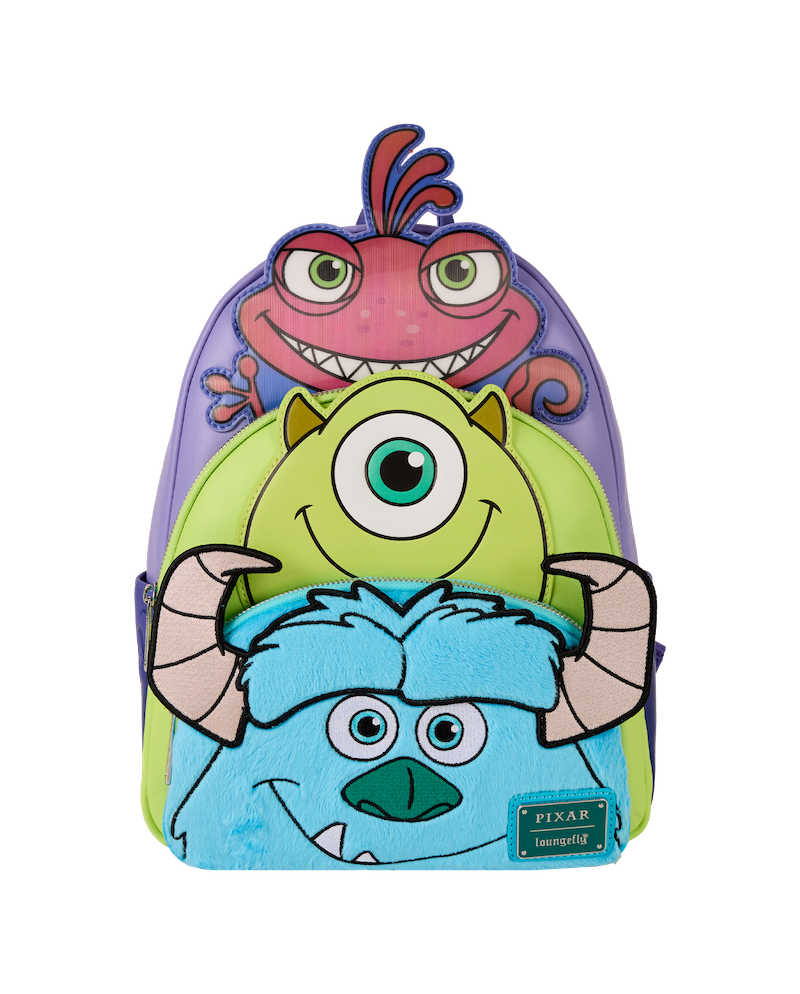 MONSTRE ET CIE - Bob, Sulley et Randall - Mini Sac à Dos LoungeFly - vue principale
