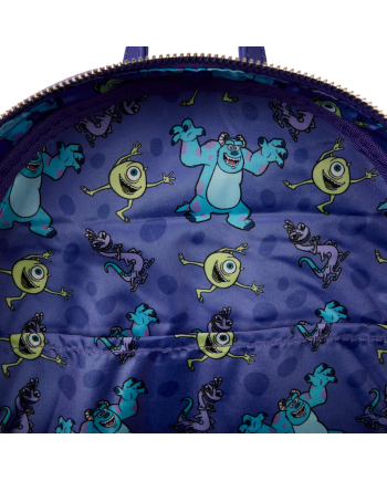 MONSTRE ET CIE - Bob, Sulley et Randall - Mini Sac à Dos LoungeFly - vue de detail