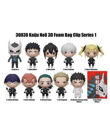 Kaiju No 8 - 3D Foam Bag Clip (Display 24 Pcs) - vue de face