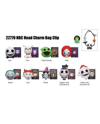 L'ETRANGE NOEL DE MONSIEUR JACK - Charm Bag Clip (Display 24 Pcs) - vue de face