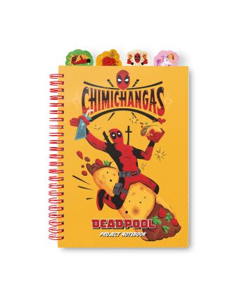 DEADPOOL - Chimichangas - Notebook + Intercalaires - Format A5 - vue principale
