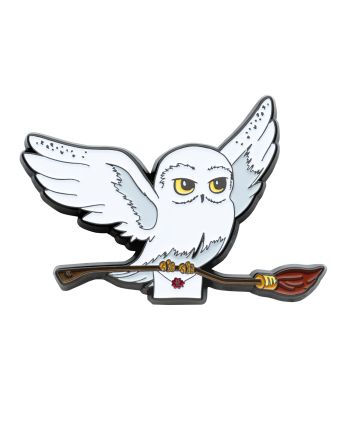 HARRY POTTER - Hedwige - Magnet en Métal 7cm - vue de face