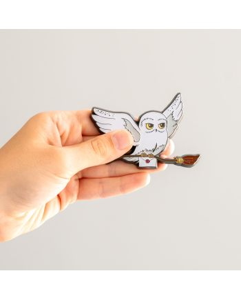 HARRY POTTER - Hedwige - Magnet en Métal 7cm - vue de detail