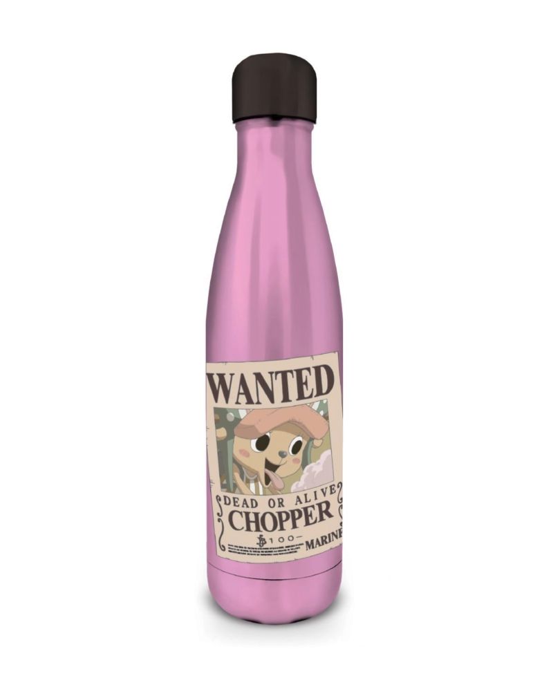 ONE PIECE - Chopper Wanted - Bouteille en métal - 540 ml - vue principale