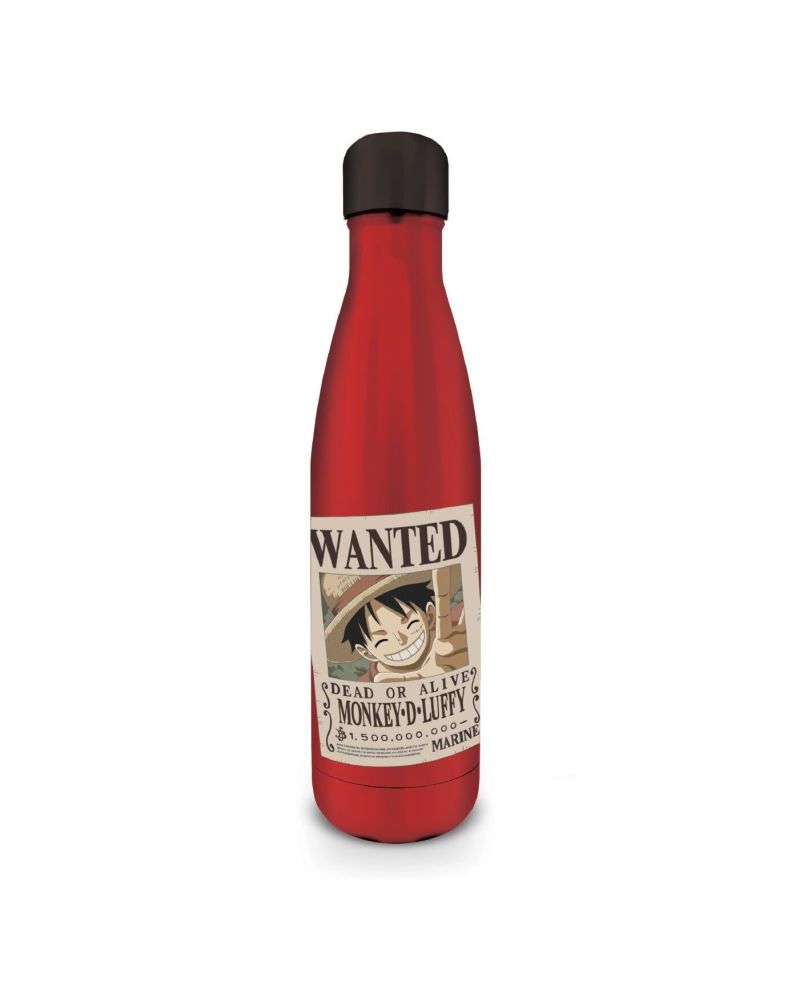 ONE PIECE - Luffy Wanted - Bouteille en métal - 540 ml - vue principale