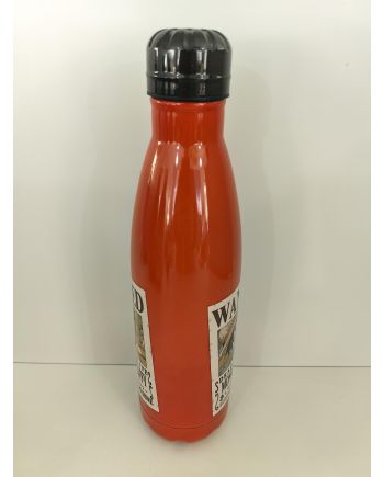 ONE PIECE - Luffy Wanted - Bouteille en métal - 540 ml - vue de profil