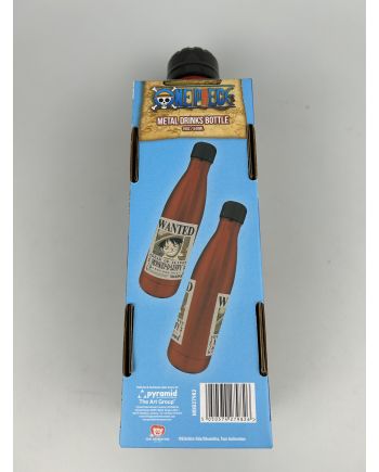 ONE PIECE - Luffy Wanted - Bouteille en métal - 540 ml - vue de detail