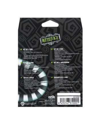 BEETLEJUICE - Set de 4 Pin's - vue du packaging