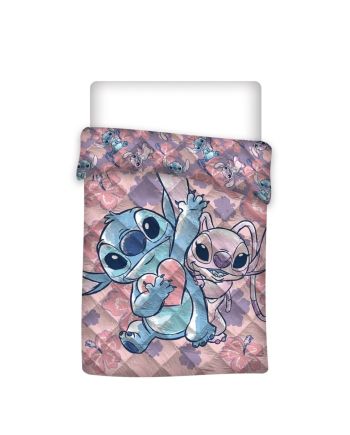 DISNEY - Stitch & Angel - Couverture en Quilt 140x200cm - vue principale