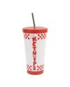 KETNIPZ - Pizza - Gobelet Fashion + Paille - Format 550ml - vue de profil