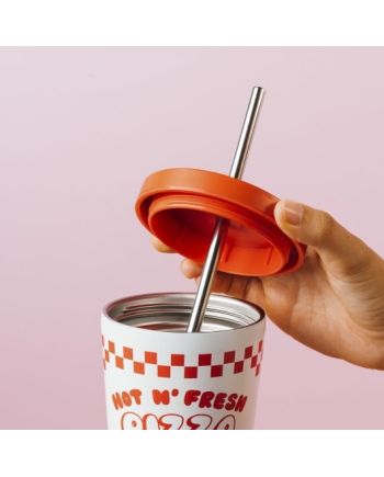KETNIPZ - Pizza - Gobelet Fashion + Paille - Format 550ml - vue de detail