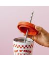 KETNIPZ - Pizza - Gobelet Fashion + Paille - Format 550ml - vue de detail