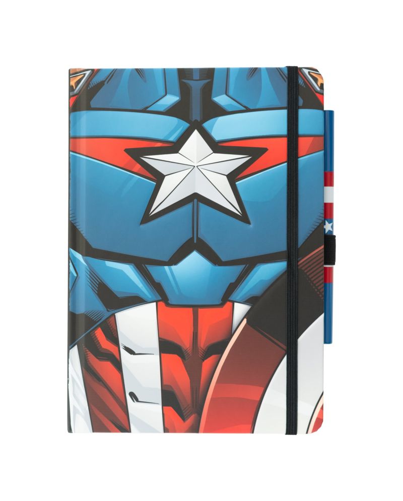 CAPTAIN AMERICA - Notebook Premium Format A5 + Stylo-Bille - vue principale