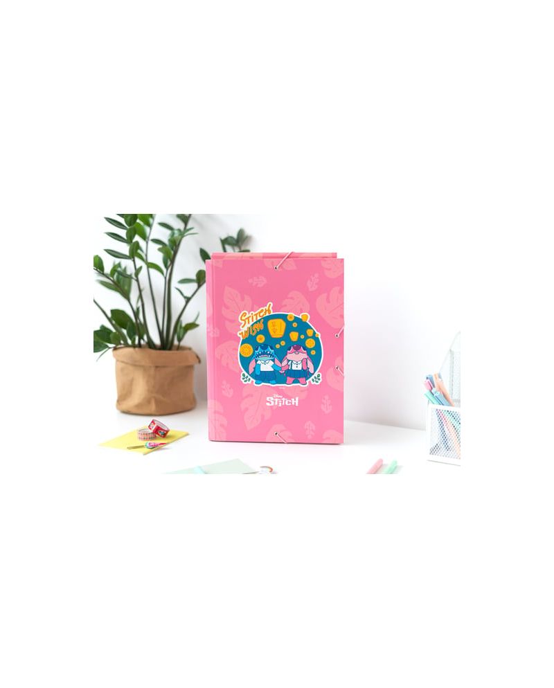 STITCH & ANGEL - Classeur à Rabats Premium avec Elastiques A4 - vue principale