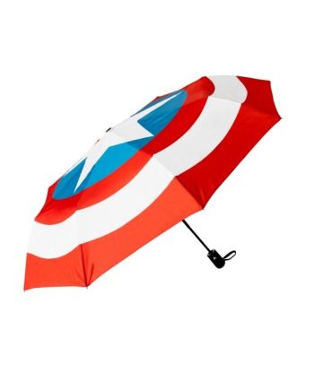CAPTAIN AMERICA - Logo - Parapluie Pliable - vue de profil