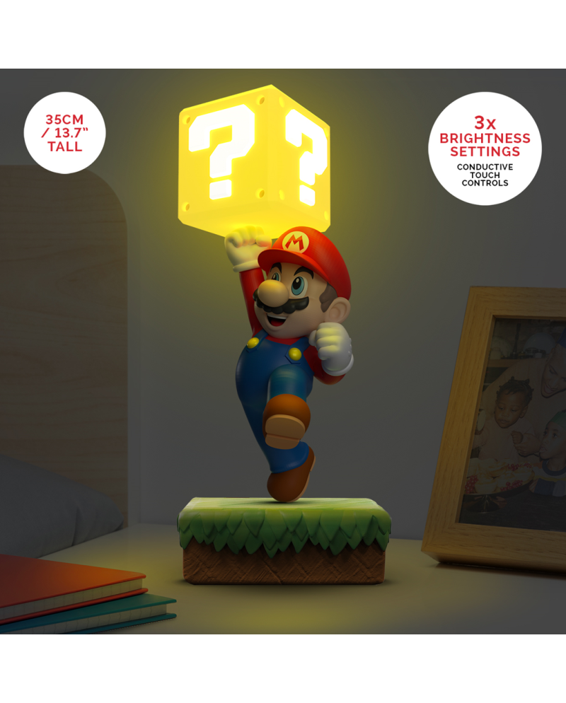 SUPER MARIO - Diorama Lampe 35cm - vue principale