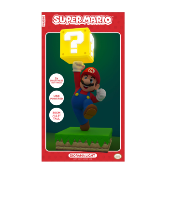 SUPER MARIO - Diorama Lampe 35cm - vue de face