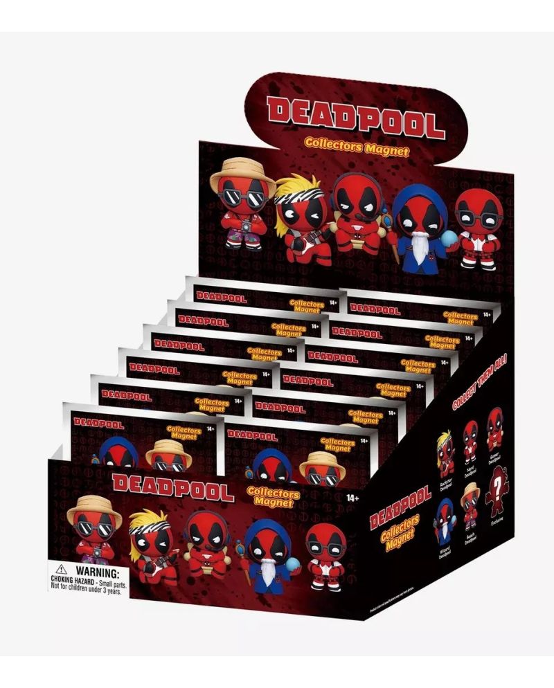 DEADPOOL - Serie 1 - 3D Foam Magnets in blind bags (Display 12 Pcs) - vue principale
