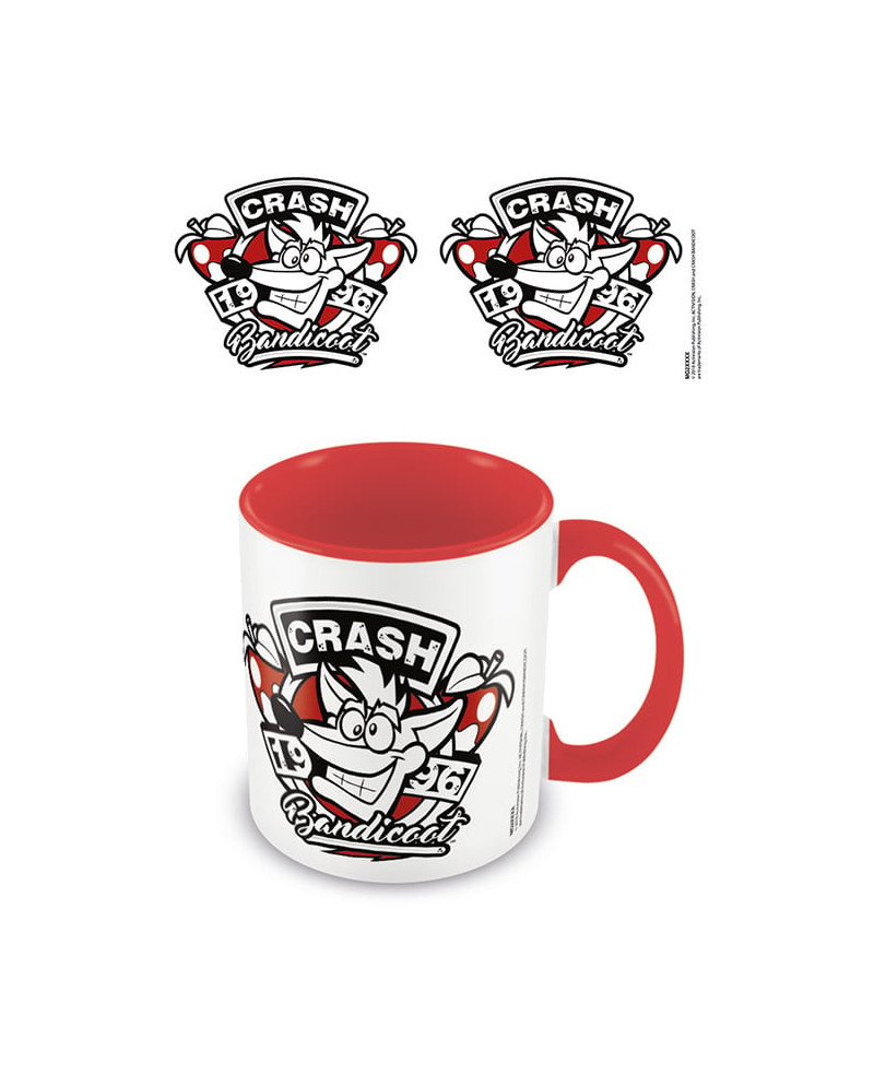 CRASH BANDICOOT - Colored Inner Mug - 1996 Emblem