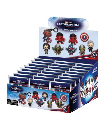 CAPTAIN AMERICA - Brave New Wolrd - 3D Foam Bag Clip (Display 24 Pcs) - vue principale