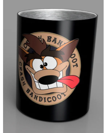CRASH BANDICOOT - Steel Mug 350 ml - Black Crash